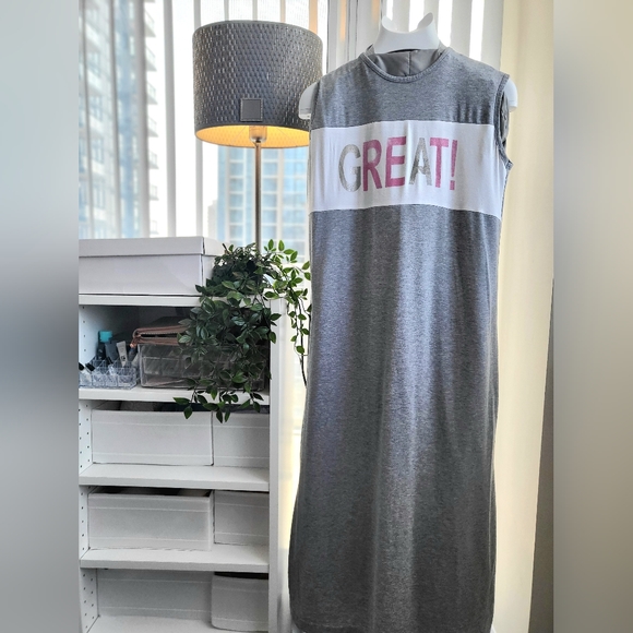 Sleeveless cotton dress with cardigan - Picture 2 of 4